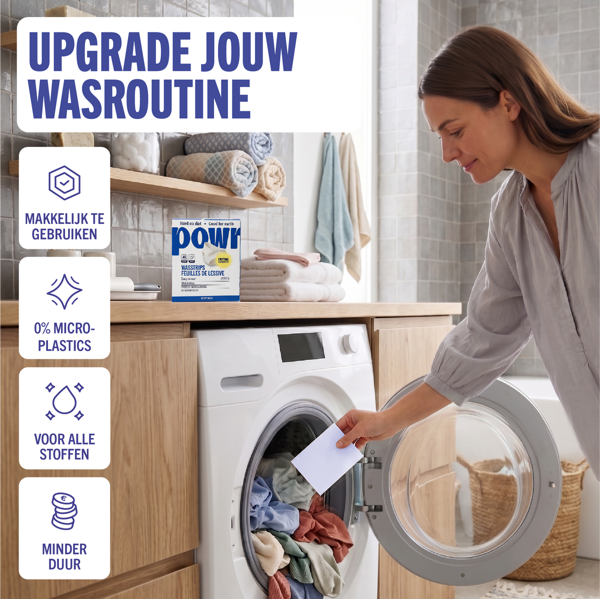 POWR Wasstrips voor witte was