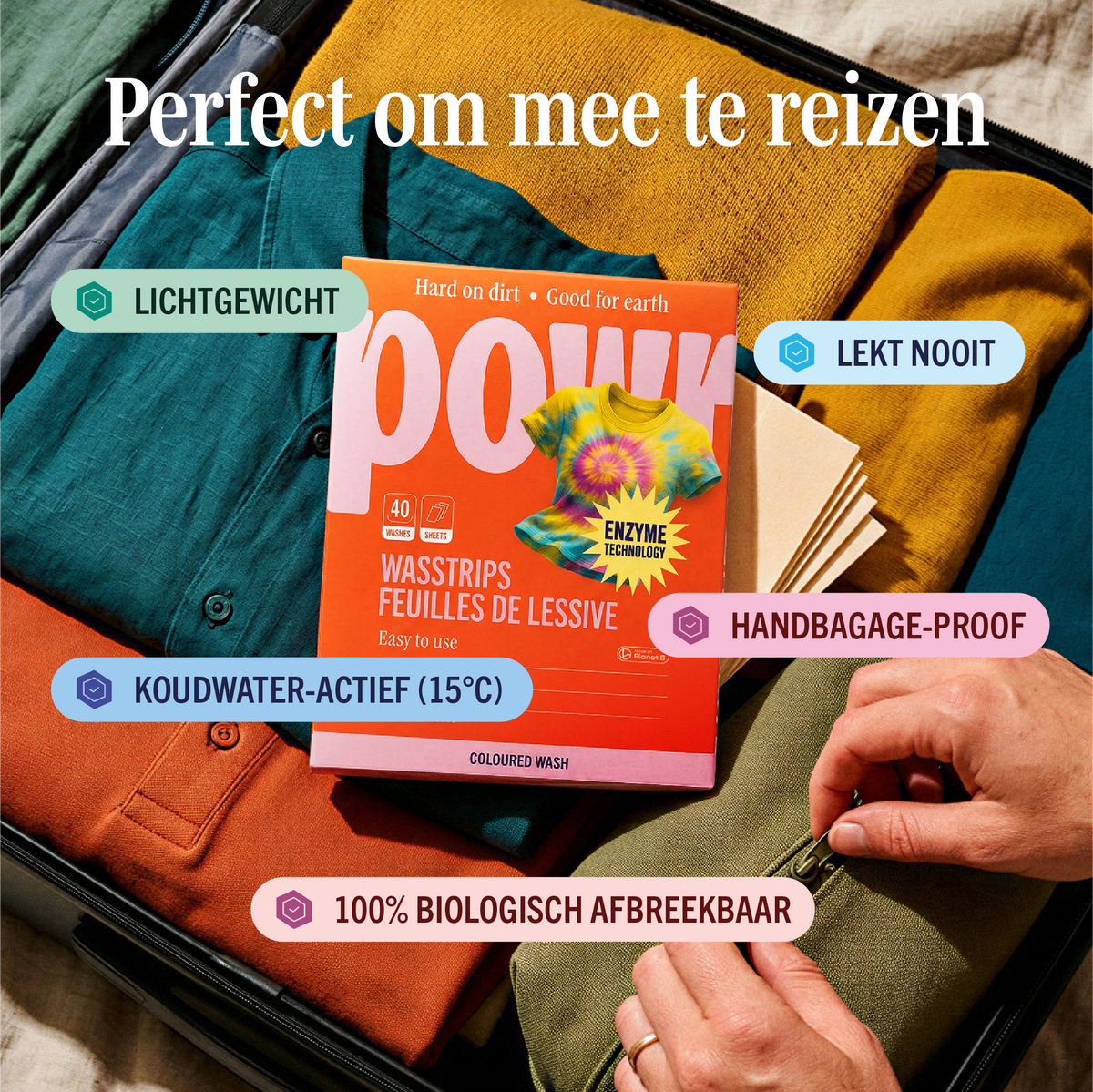 POWR Laundry Strips for Coloured Laundry