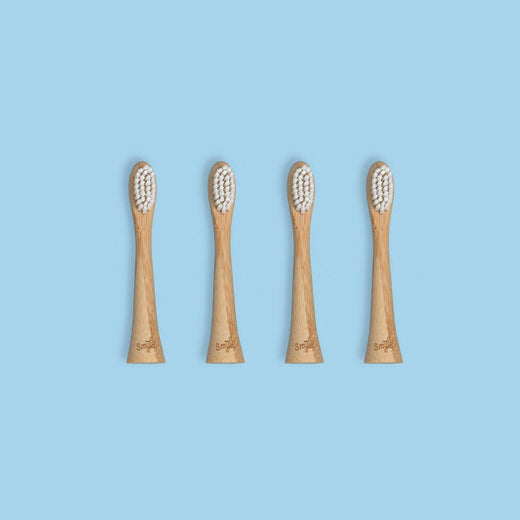 Bamboo Brush Heads Soft (4-pack)