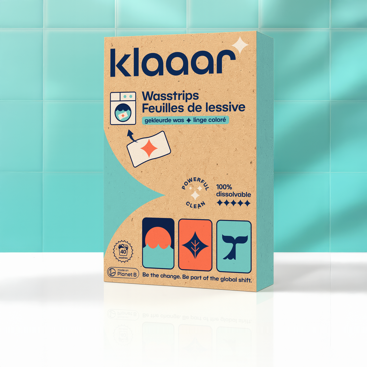 KLAAAR wasstrips voor gekleurde was | 2+1