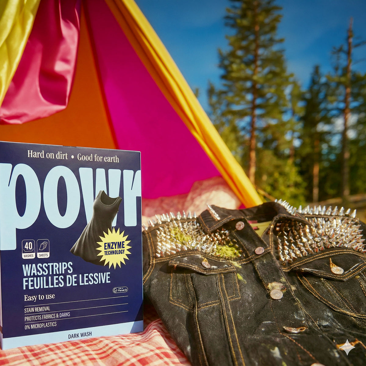 POWR Feuilles de lessive linge foncé