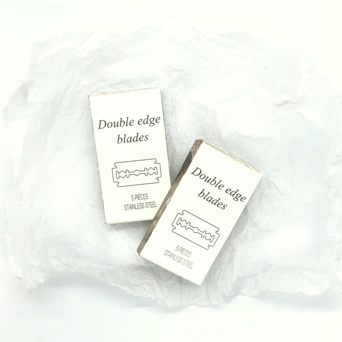 DOUBLE-SIDED RAZOR BLADES STAINLESS STEEL | 5 pieces