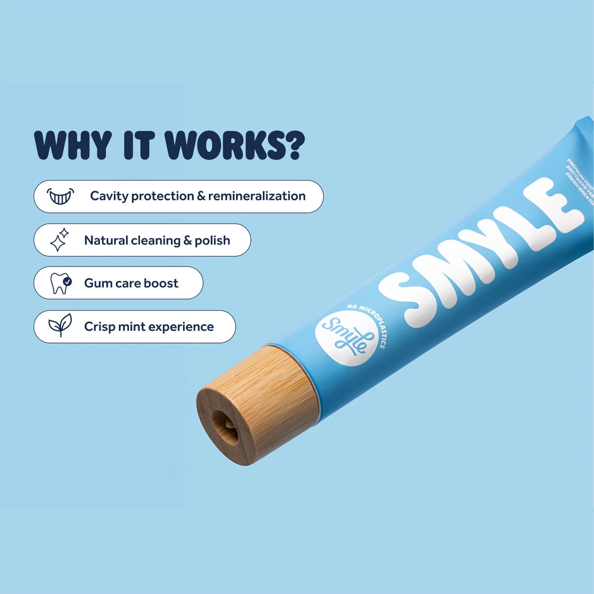Smyle Toothpaste Tube Original | Fresh Mint with fluoride