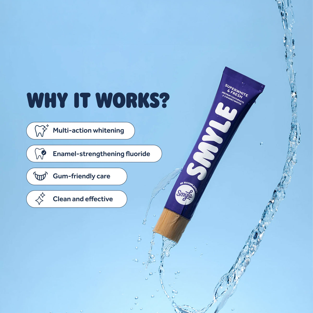 Smyle toothpaste tube | Whitening