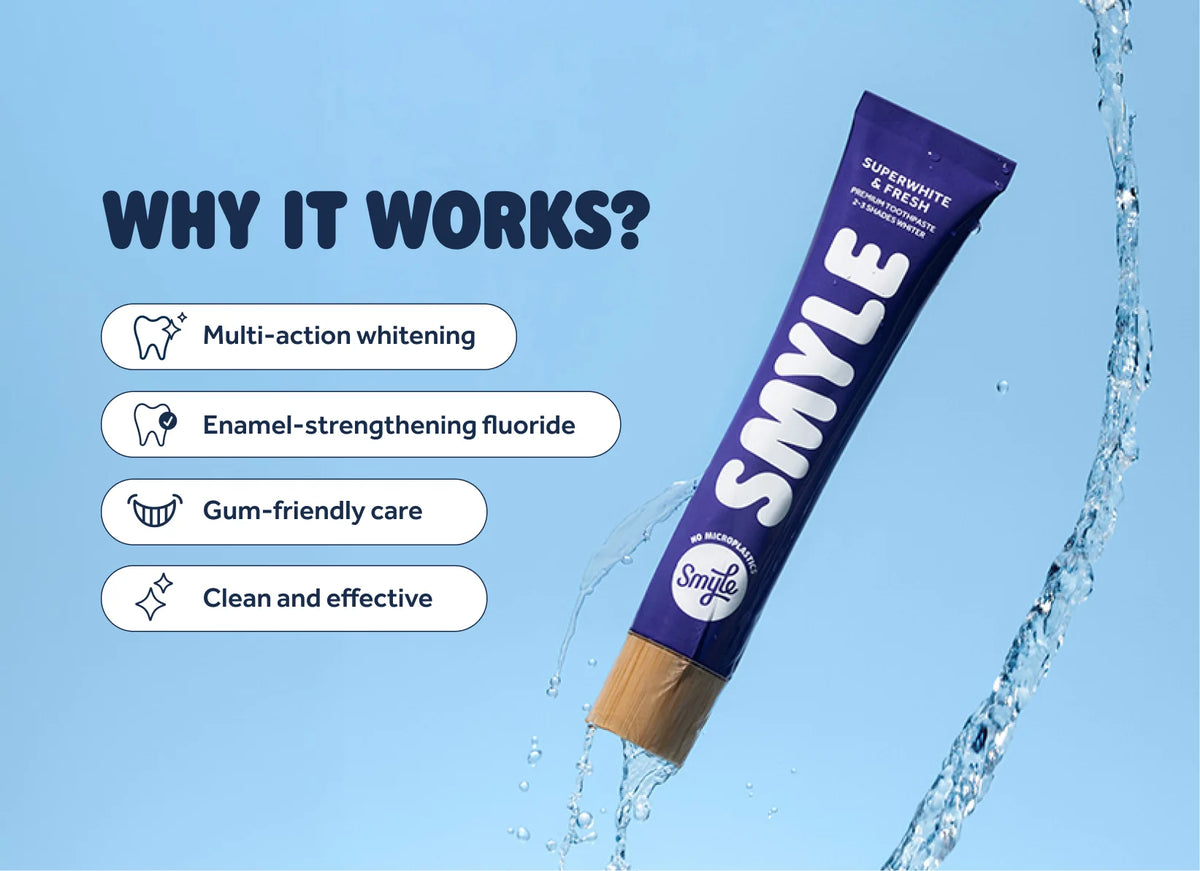 Smyle tandpasta tube | Whitening