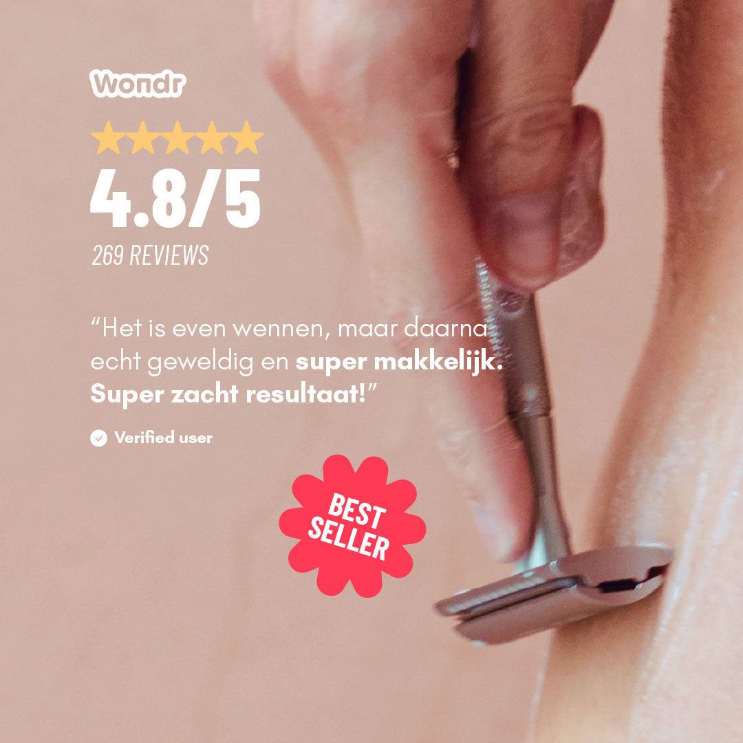 Safety Razor + Holder + Blades | 3 colors